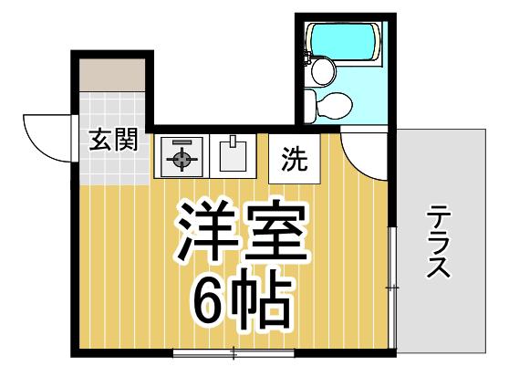 リベラール美園(ワンルーム/1階)の間取り写真