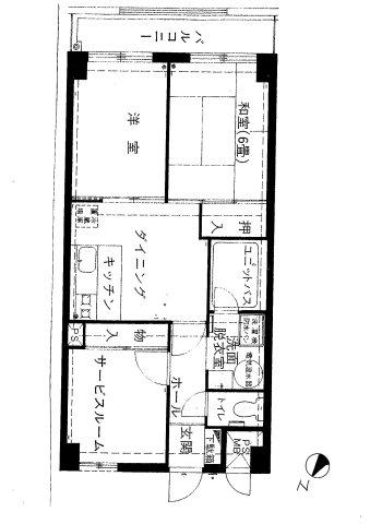 GSハイム平岸(3DK/6階)の間取り写真