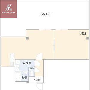 アイビーフラット(1LDK/7階)の間取り写真