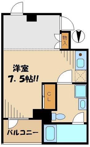 ジョカトーレ7(ワンルーム/5階)の間取り写真
