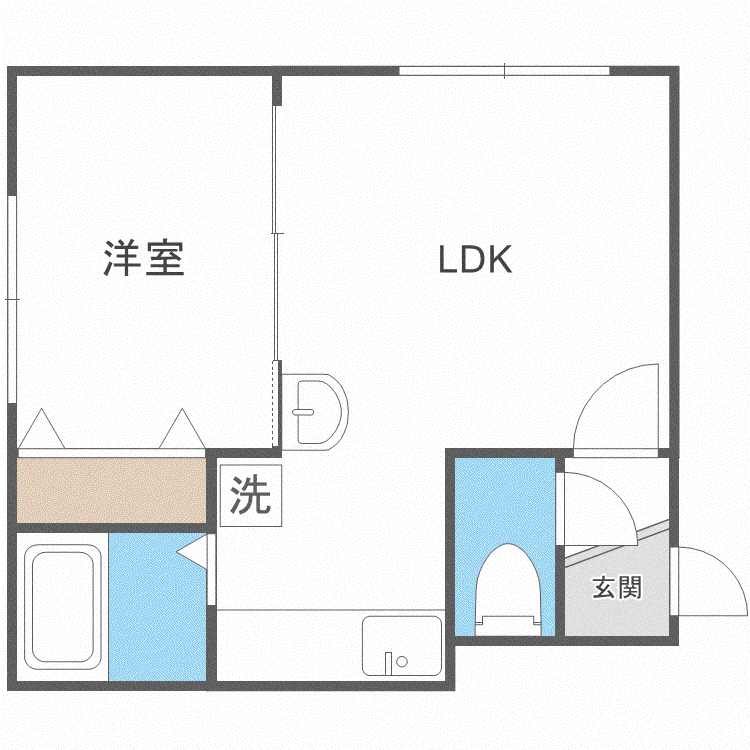 S-ING 2ND(1LDK/3階)の間取り写真