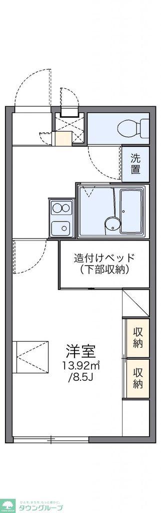レオパレスプリマベーラ(1K/2階)の間取り写真
