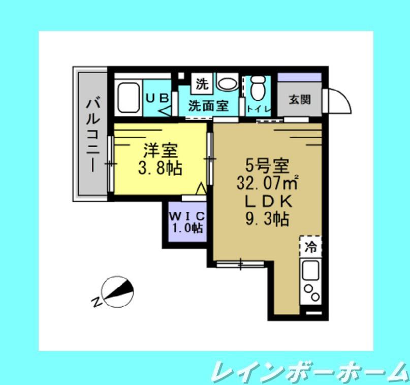 シティハウス豊四季(1LDK/3階)の間取り写真