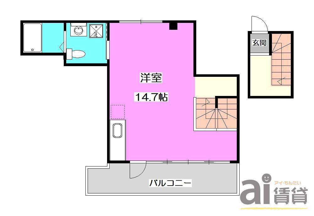 CENTRAL GINZA ST.BLDG. B(ワンルーム/3階)の間取り写真