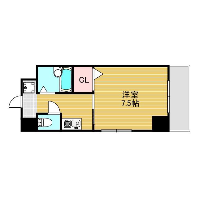 MS OGU(1K/2階)の間取り写真