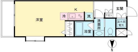 京王下高井戸マンション(ワンルーム/3階)の間取り写真