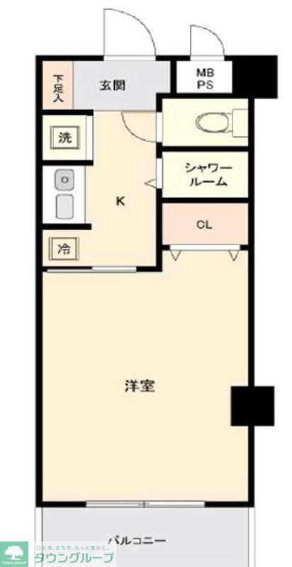 日神パレス西川口(1K/4階)の間取り写真