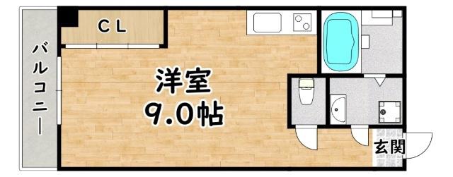 RESIDENCE ALIKA II(ワンルーム/3階)の間取り写真