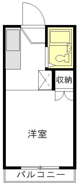 メゾネットラフィーネ(ワンルーム/1階)の間取り写真