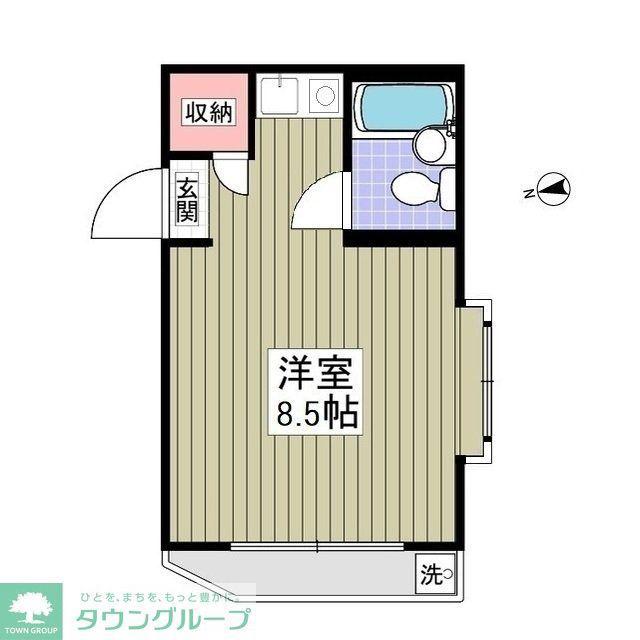 COOP KAZUMI(ワンルーム/2階)の間取り写真