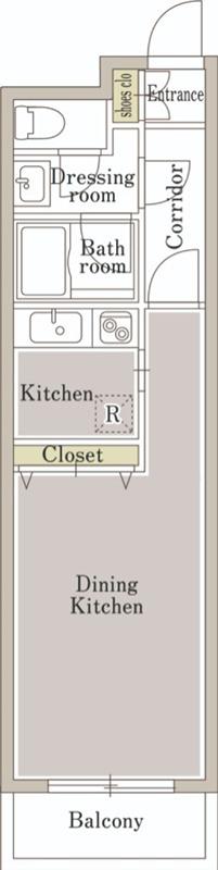 アーバンコート南烏山(1K/3階)の間取り写真