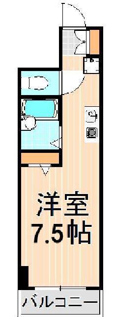 パークヒル舎人(ワンルーム/5階)の間取り写真