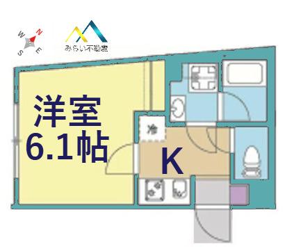 COMFORT YOKOHAMA(1K/1階)の間取り写真