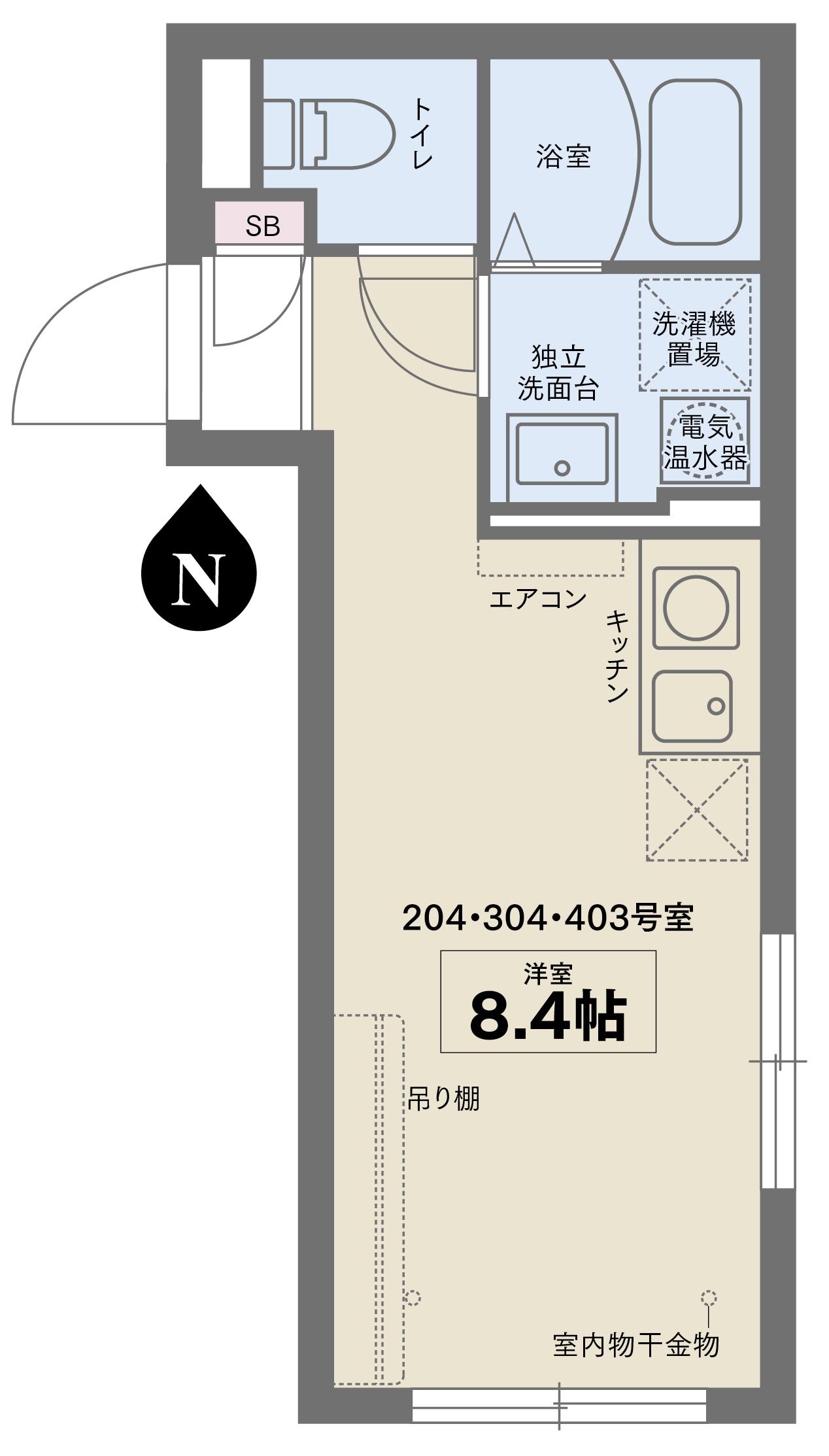 COCOFLAT板橋(ワンルーム/2階)の間取り写真