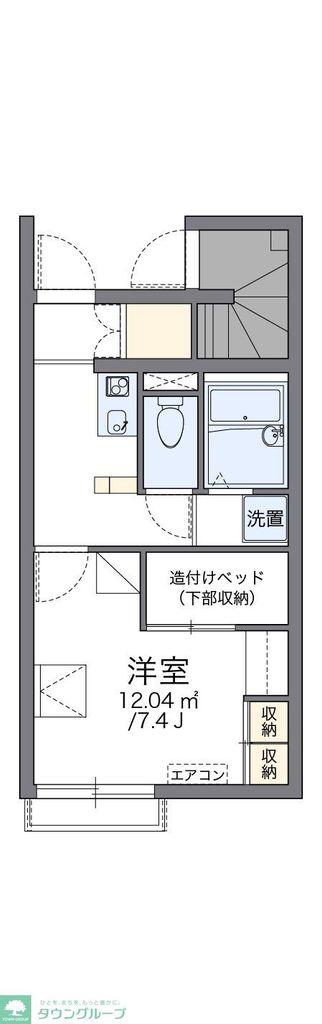レオパレス幸手イーストII(1K/1階)の間取り写真