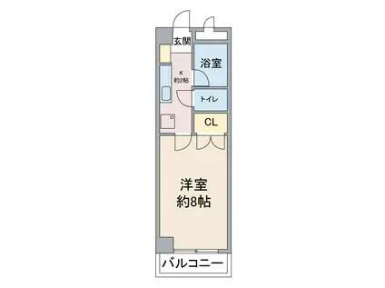 地下鉄桜通線 桜山駅 徒歩12分 4階建 築29年(1K/4階)の間取り写真