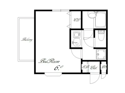 サンウィング神陽(1K/3階)の間取り写真