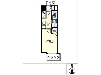 RENAISTERIA MOTOYAMA(1K/7階)の間取り写真