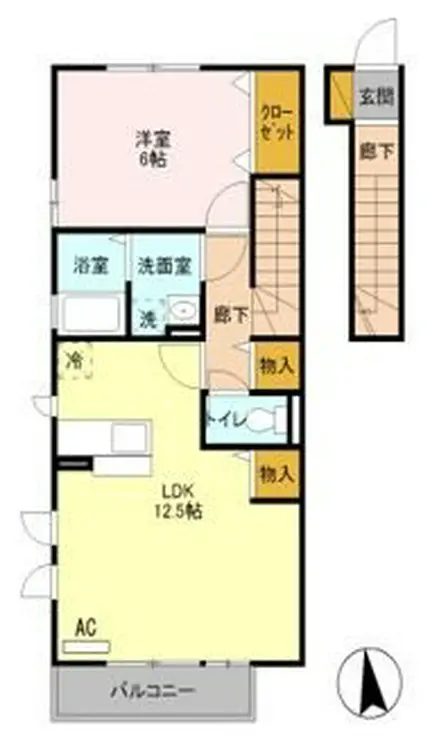 メゾンルミエール 2階階 間取り