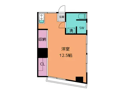 新川屋マンション(ワンルーム/3階)の間取り写真