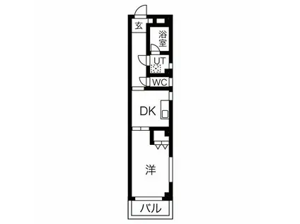 NKマンション(1DK/2階)の間取り写真
