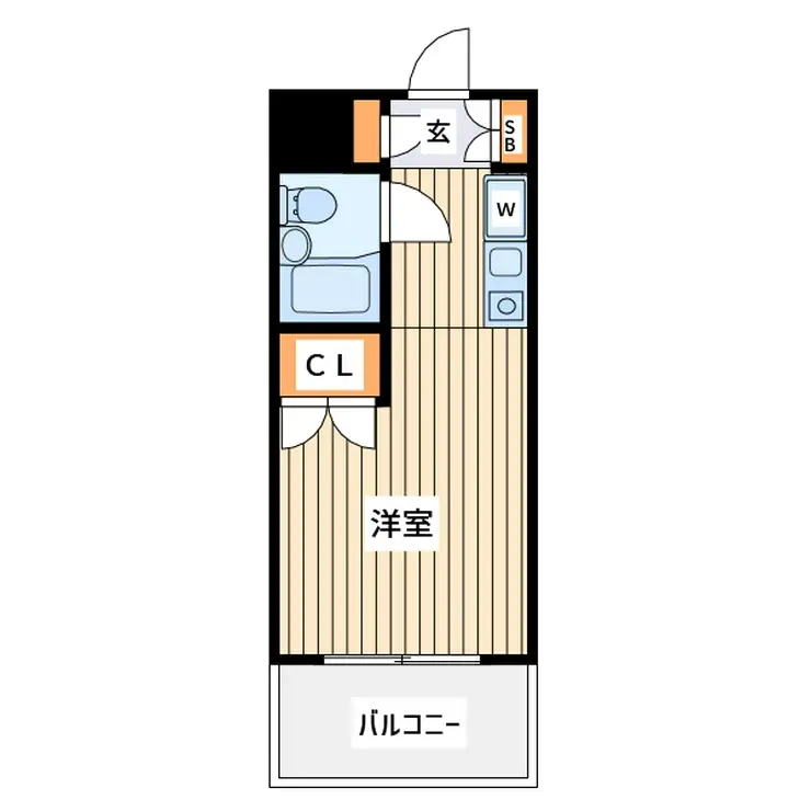 フレンドポート矢部第2 4階階 間取り