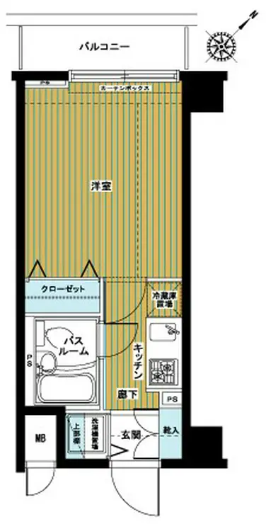 アヴァンティーク東銀座 4階階 間取り