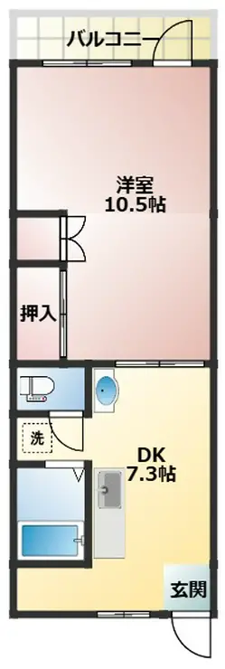 サンノーマンション 3階階 間取り