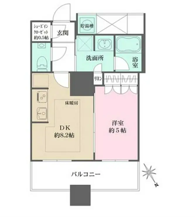 ザ・パークハウス西新宿タワー60 22階階 間取り