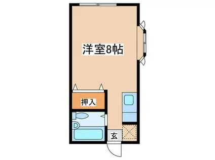 エステートピア藤(ワンルーム/3階)の間取り写真