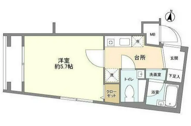 菱和パレス上目黒 4階階 間取り