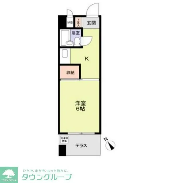 エスカイア千歳船橋 1階階 間取り