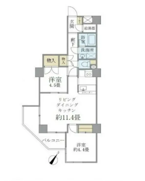 オリエント三軒茶屋ハウス 2階階 間取り