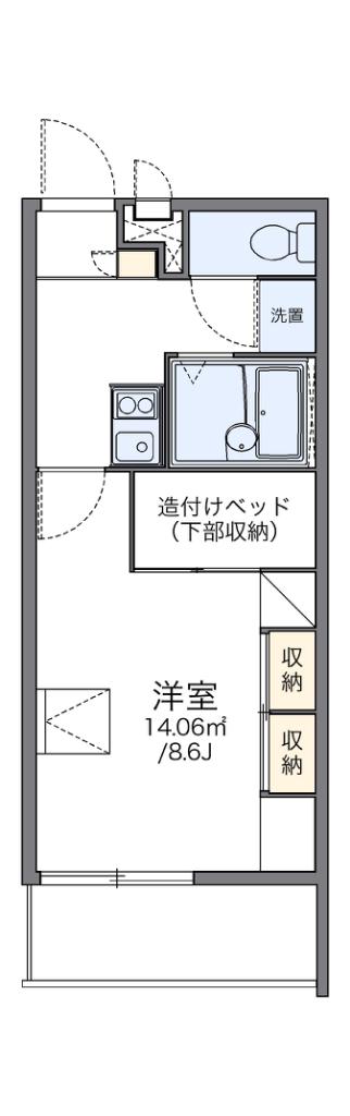レオパレスプランタン参番館(1K/3階)の間取り写真