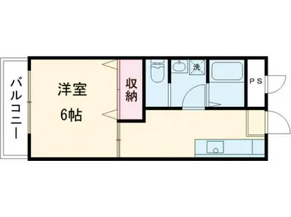 プレアール西神戸II(1DK/2階)の間取り写真