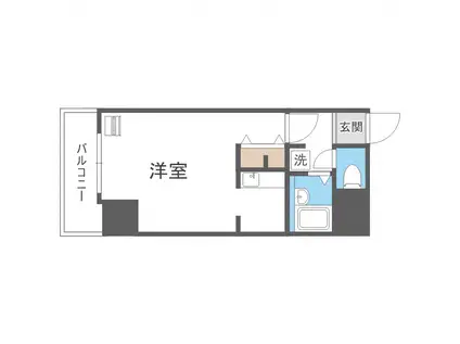 グランシェモア中島公園(1K/3階)の間取り写真