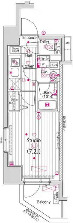 ガーラ・グランディ横濱関内 11階階 間取り