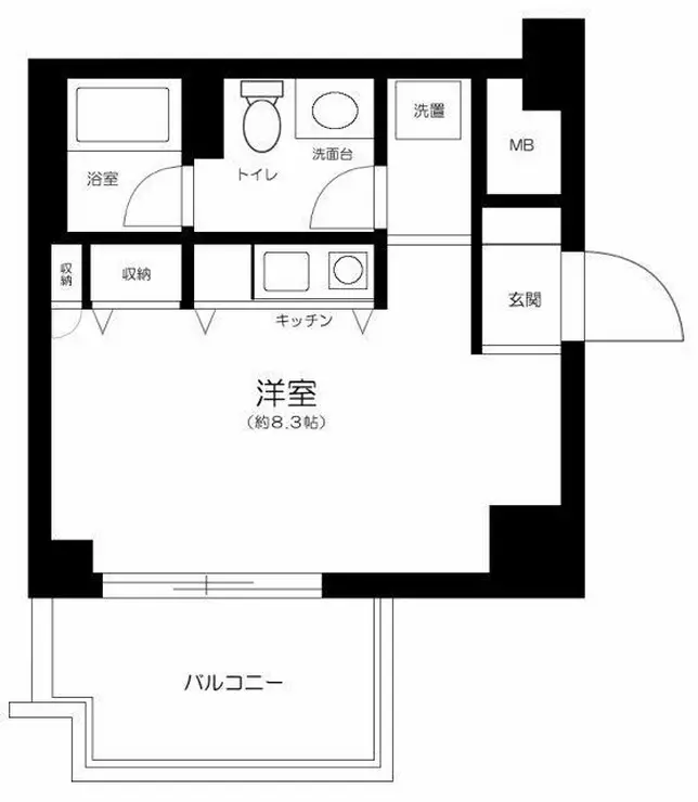 藤和シティコープ新丸子 8階階 間取り