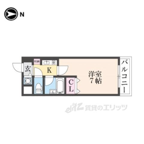 EXCELENTE FABRICA(1K/2階)の間取り写真