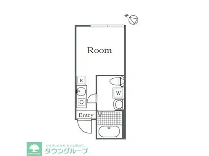 BOASORTE五反野(ワンルーム/1階)の間取り写真