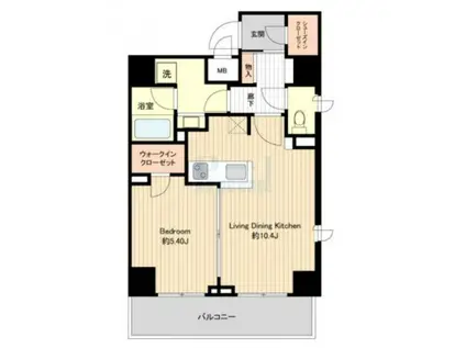 プライムアーバン板橋区役所前(1LDK/8階)の間取り写真