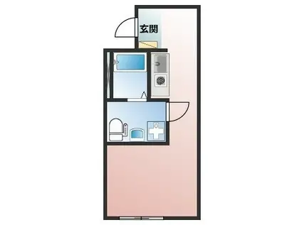 BACE弘明寺(ワンルーム/3階)の間取り写真