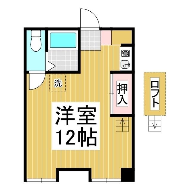 サンレスト蓼科(ワンルーム/2階)の間取り写真
