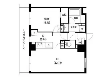 ザ・レジデンス三ノ輪II(1LDK/7階)の間取り写真
