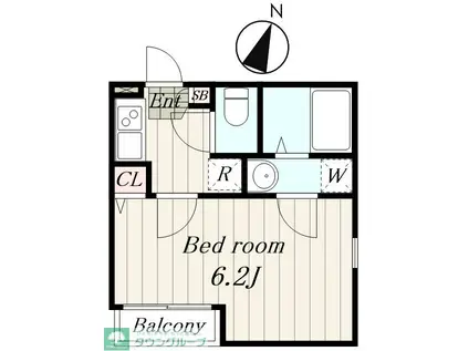 マッカラン西台(1K/2階)の間取り写真