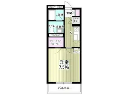 BEAUTY VILLAGE(1K/3階)の間取り写真