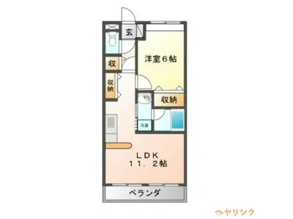 マ・メゾン清寿(1LDK/1階)の間取り写真