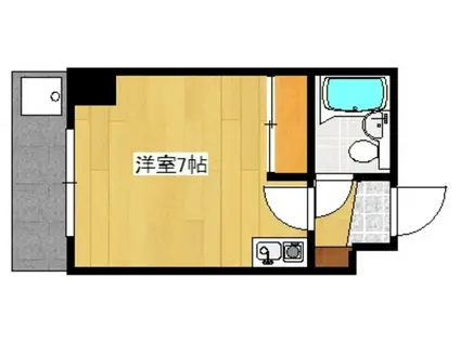 ソレイユ大師(1K/3階)の間取り写真