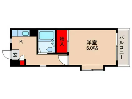 ダイイチビル(1K/3階)の間取り写真