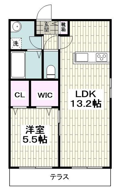へーベルメゾン湘南本町(1LDK/1階)の間取り写真